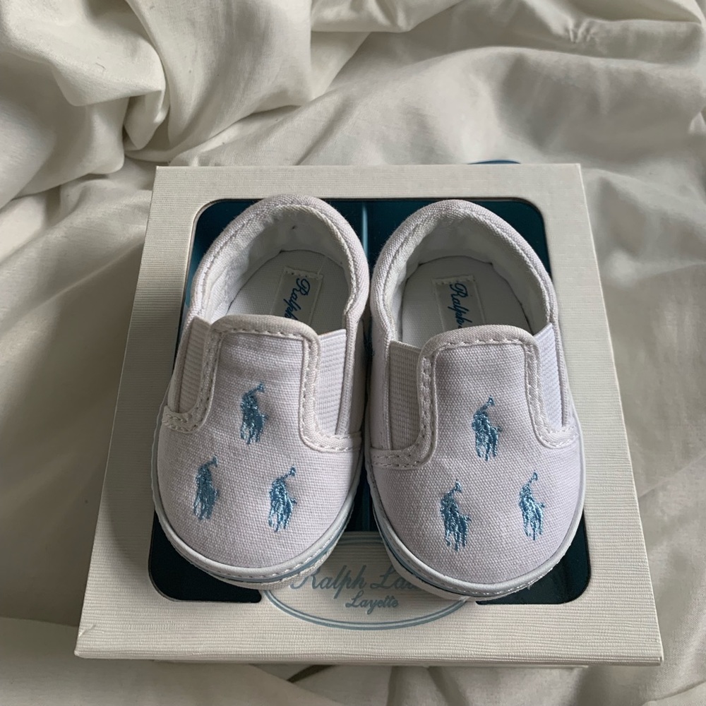 Baby boy Ralph Lauren size 1 shoes